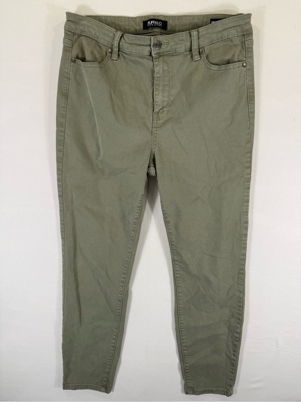 Buffalo David Bitton Olive Skinny Mid-Rise Pants
